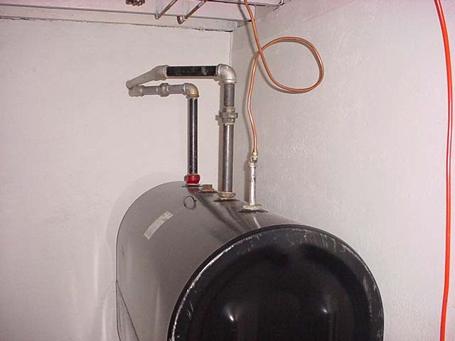 A closer look at a home heating oil tank